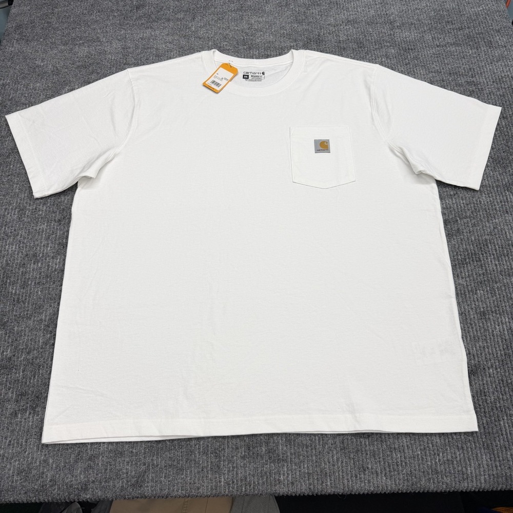 NWT Carhartt Nashville Graphic Pocket T-Shirt Mens 2XL Relaxed Fit White Logo